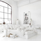Drap housse en lin Magic Linen -  Blanc