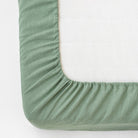 Drap housse en lin Magic Linen -  Matcha green