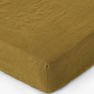 Drap housse en lin Magic Linen -  Olive green