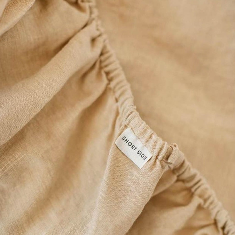 Drap housse en lin Magic Linen -  Sandy beige