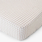 Drap housse en lin Magic Linen - Vichy Naturel