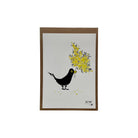 Petite carte A6 - Merle et Mimosa - Nad Yut
