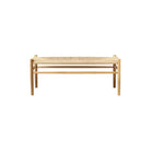 FDB Møbler, Banc en bois et tissage - J83B Chene naturel