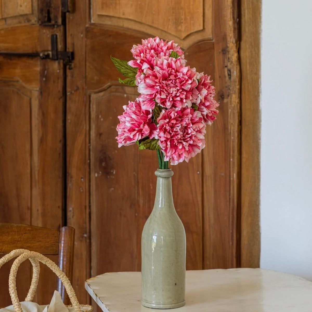 Flowrette, Dahlia en papier - Rose foncé