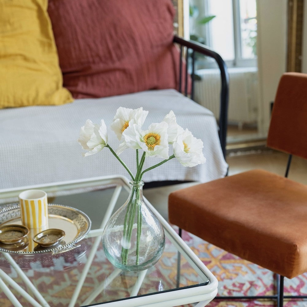Flowrette, Pavot en papier - Blanc