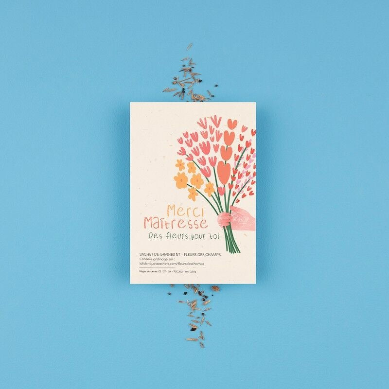 La Fabrique à Sachets, Sachet de graines Fleurs des Champs - Des Fleurs pour toi