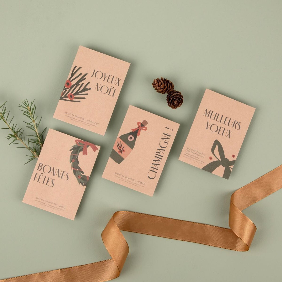La Fabrique à Sachets, Sachet de graines de Basilic - Bonnes fêtes