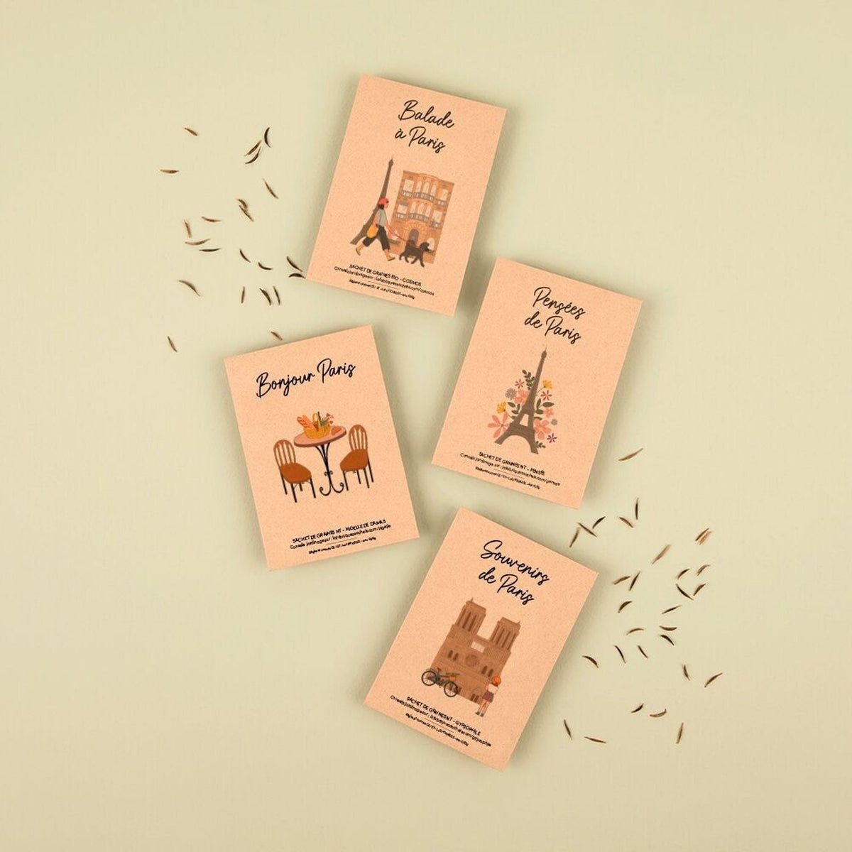 La Fabrique à Sachets, Sachet de graines de Gypsophile - Souvenir de Paris