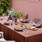 Magic Linen, Nappe en lin 150x250 - Chocolate Brown