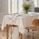 Magic Linen, Nappe en lin 150x250 - Vichy Naturel

