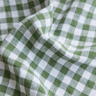 Magic Linen, Nappe ronde en lin - Vichy Forest Green
