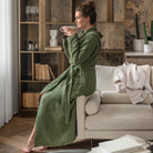 Magic Linen, Peignoir en lin gaufré pour femmes