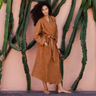 Magic Linen, Peignoir en lin gaufré pour femmes