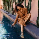 Magic Linen, Peignoir en lin gaufré pour femmes