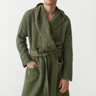 Magic Linen, Peignoir en lin gaufré pour hommes