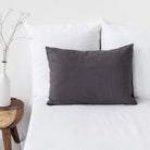 Magic Linen, Taie d'oreiller en lin - Charcoal Gray