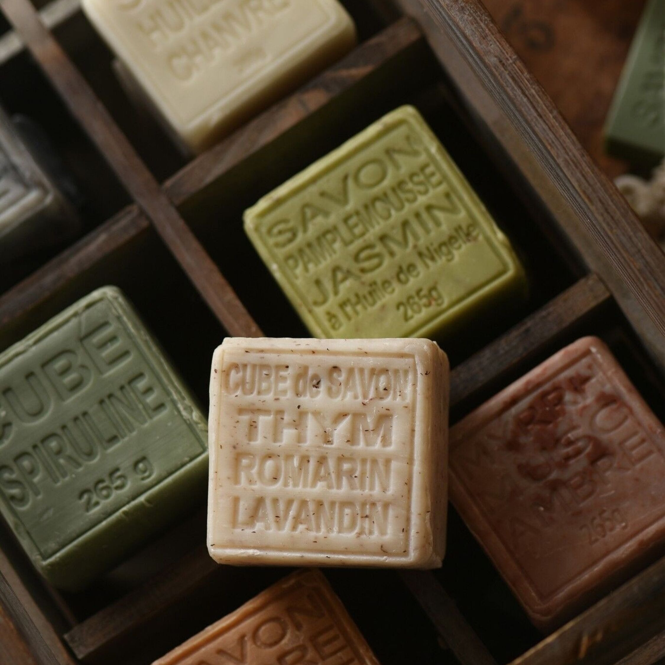 Maître Savonitto, Savon cube - Thé vert & Menthe poivrée