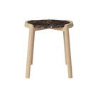 Table basse Bolia MIX - Marbre brun Ø46 cm