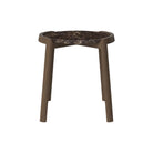 Table basse Bolia MIX - Marbre brun Ø46 cm