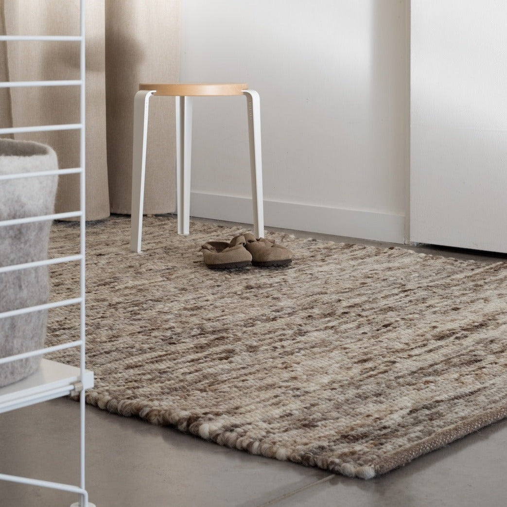 Tapis en laine naturelle mélangée Nunamae - Chiné