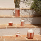 Oustao, Vase totem en céramique - Mediterranea Rayures