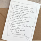 Papillonnage, Carte - Vœux Lettre