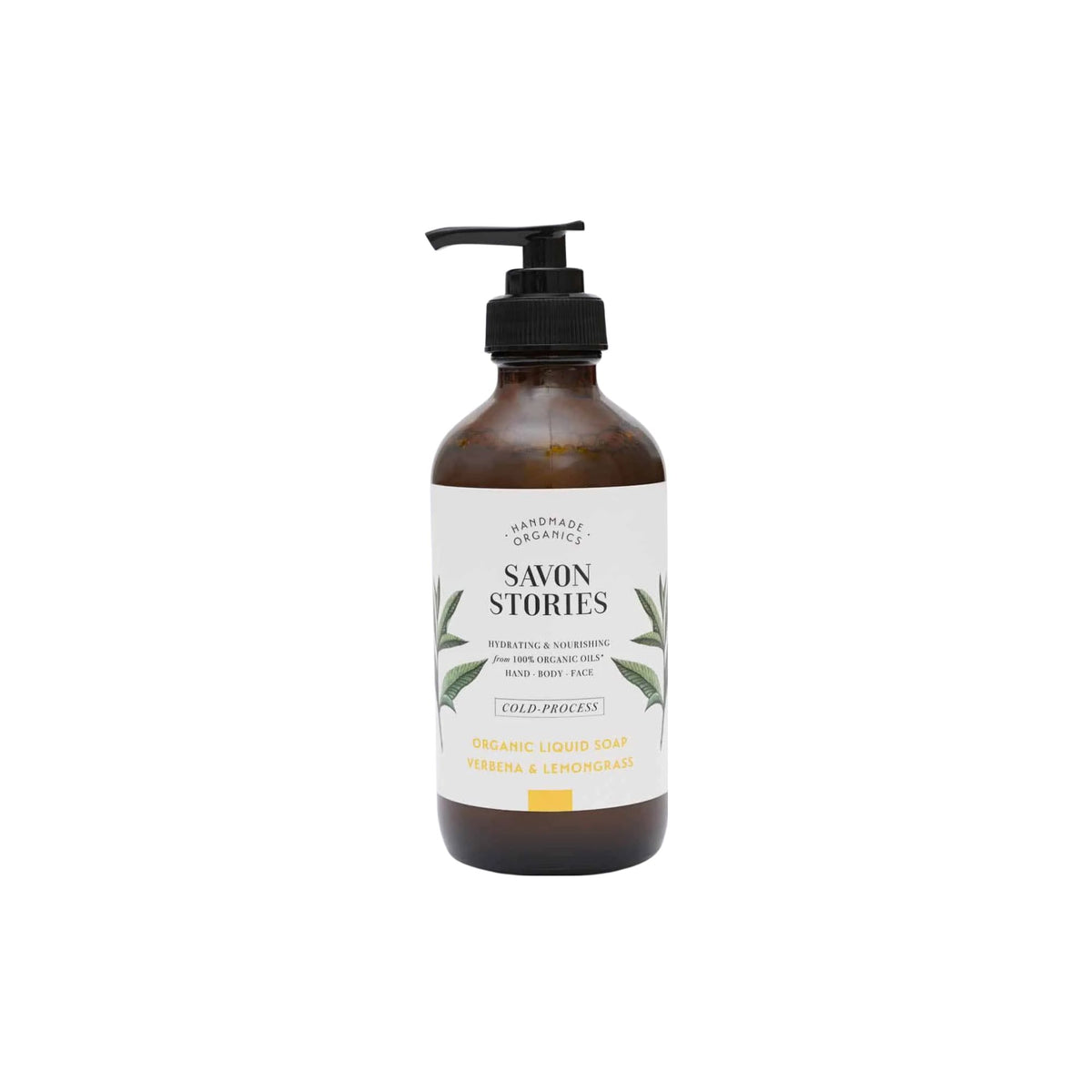 Savon Stories, Savon liquide bio à froid - Verveine et Citronnelle