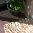 Tapis en laine naturelle Nunamae - Écru | Effet bouclé