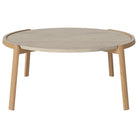 Table basse Bolia MIX - Travertin sable Ø94 cm
