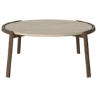 Table basse Bolia MIX - Travertin sable Ø94 cm