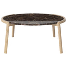 Table basse Bolia MIX - Marbre brun Ø94 cm