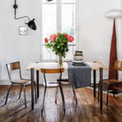 Pied de Table et Bureau TIPTOE - 75cm - Acier Patine