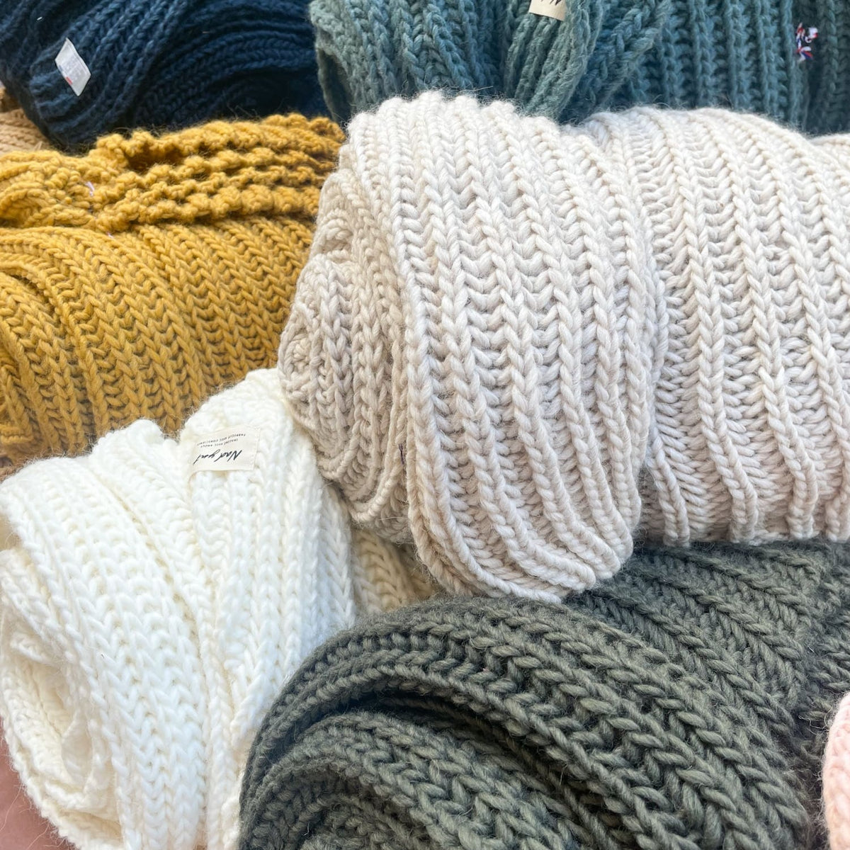 Plaid en laine tressée Nad Yut - Ficelle - Nad Yut