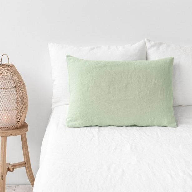 Taie d'oreiller Magic Linen - Sage green